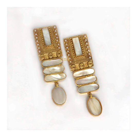 Geometrical Gold Earrings
