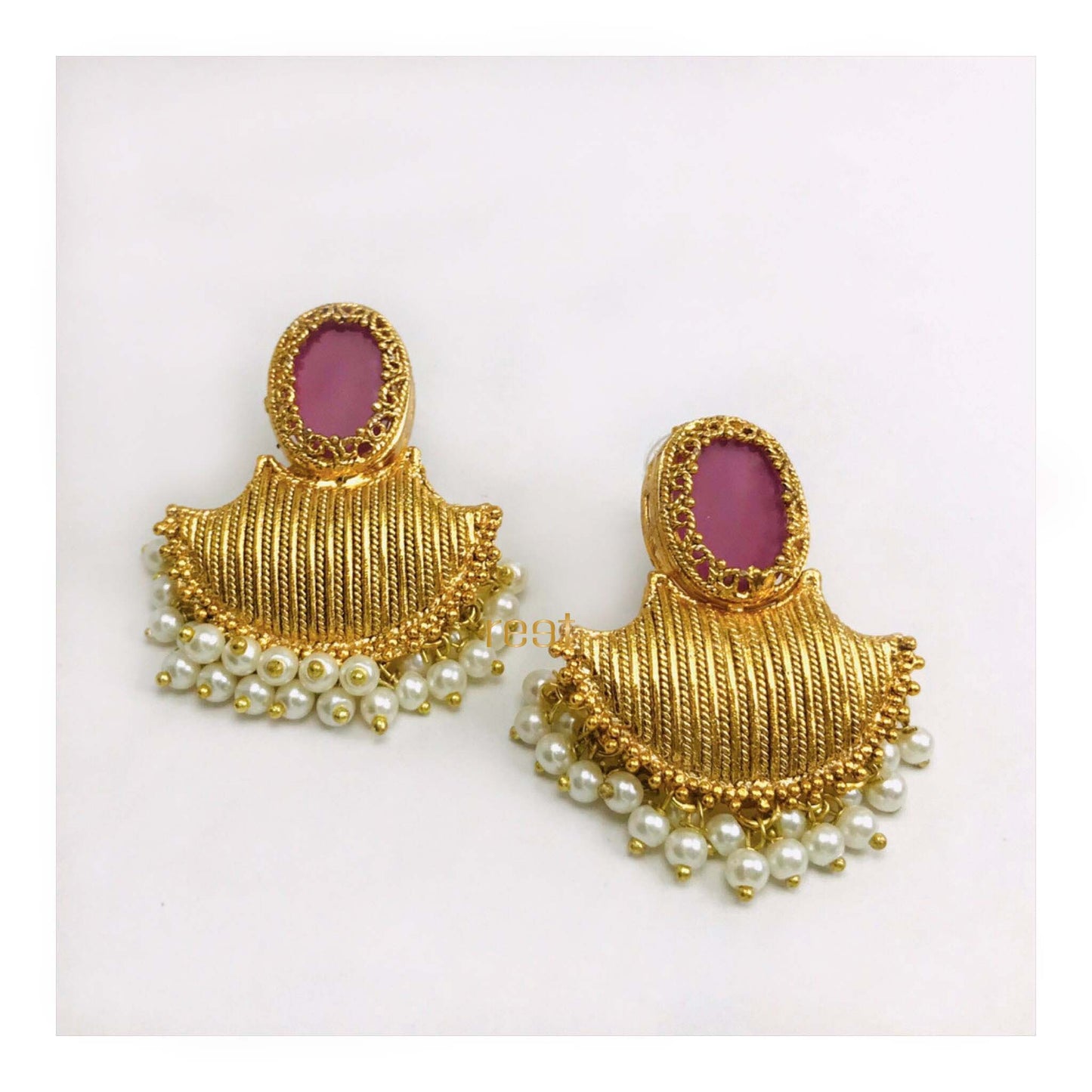 Stylized Kundan Mala and Earrings